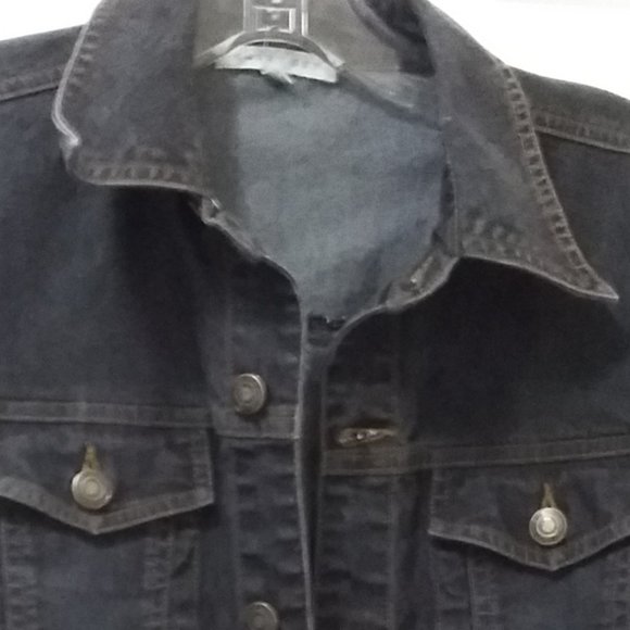 Smart Set- Blue jean jacket with buttons - Picture 4 of 5